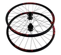 IBOWZ Paire de Roues VTT, Paire de Roues de VTT 26/27,5/29 Pouces, Jantes en Alliage d'aluminium à Double Couche, Verrouillage Central, Freins à Disque, roulements scellés