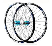 IBOWZ Paire de Roues VTT, Paire de Roues de VTT 26/27,5/29 Pouces, Jantes en Alliage d'aluminium, Freins à Disque, Roues Avant et arrière à dégagement Rapide, moyeu 32 Trous