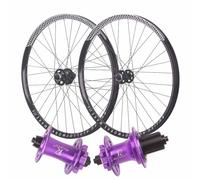 IBOWZ Paire Roues Vélo Route, Paire de Roues VTT 26/27,5 Pouces à dégagement Rapide, Roue Avant 9 100 mm, Roue arrière 10 135 mm, 450 clics, Alliage d'aluminium