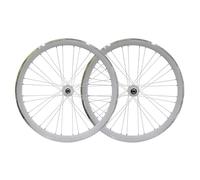 IBOWZ Paire Roues Vélo Route, Roues de vélo à pignon Fixe 700C, Freins V, Roue Libre filetée, moyeux à Tringle Libre, Jantes Avant et arrière de 40 mm