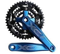 IBOWZ Pédalier de Vélo, Pédalier carré Conique pour VTT 170 mm, 64/104BCD, 22-32-44 Dents, Triple Plateau en Alliage d'aluminium, adapté aux VTT/vélos de Route avec boîtier de pédalier