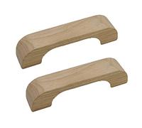 IBOWZ Poignées de Cuisine Poignées d'armoire Lot de 2 poignées d'armoire en Bois Massif pour tiroir en Bois de Caoutchouc Boutons d'armoire en Bois de simplicité Moderne Quincaillerie de Meubles p