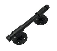 IBOWZ Poignées de Cuisine Poignées d'armoire Poignées de Porte de Grange Style Industriel poignée de Porte coulissante Grande poignée en Fer forgé Antique Restaurant Bar Porte Meubles poignée armo