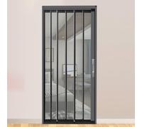IBOWZ Porte Pliante, Paravent Pliant en accordéon rétractable de 30, 35, 40, 45, 50, 55, 60 Pouces de Large, Cadre en Aluminium sur Mesure