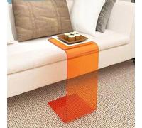 IBOWZ Table d'appoint de canapé Transparente en Acrylique, Petite Table de Salon Simple, Baie vitrée, café, Chambre à Coucher, Coin en Forme de U, Transparente