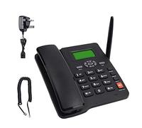 IBOWZ Téléphone Filaire Téléphone de Bureau Classique GSM avec Carte SIM sans Fil,téléphone de Bureau Classique GSM quadribande,avec Affichage de l'identification de l'appelant,téléphone Fixe,pour