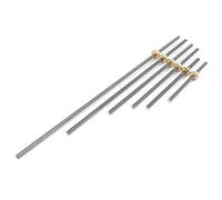 IBOWZ Tiges Filetées en Acier Inoxydable Vis mère T6 avec écrou en Laiton, Pas de 1mm, Kit de vis mère 100/150/200/250/300/400/500mm pour imprimante 3D