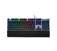 iBox AURORA K-4 clavier Gaming USB QWERTY Noir, Argent