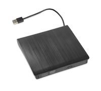 iBox IED02 Lecteur DVD-ROM Externe USB 3.2 Gen 1 Noir, Compatibilité Windows, macOS, Linux, Lecture CD-ROM 24x, DVD-ROM 8x, 145x145x21mm