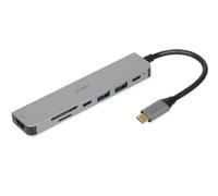 iBox IUH3SL4K Notebook-Dockingstation & Portreplikator USB 3.2 Gen 1 (3.1 Gen 1) Type-C Power Delivery 100W Silber (IUH3SL4K)