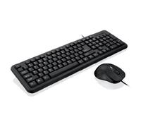iBox OFFICE KIT II Pack clavier souris USB QWERTY Anglais Noir