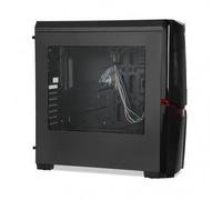 iBOX Boîtier PC ORCUS X14 MIDI-Tower Design élégant Qualité supérieure Noir