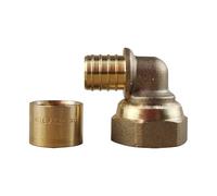 IBP Bänninger - Raccord à glissement - Coude PER à glissement Ø16 - Femelle écrou libre 1/2" (15/21) -