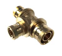 IBP Bänninger - Raccord à glissement - Té PER à glissement inégal Ø16 - Ø20 - Ø16 -