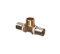 IBP Bänninger - Raccord à sertir - Té PER à sertir Ø20 - Mâle 1/2" (15/21) - Ø20 -