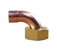 IBP Bänninger - Raccord Cuivre à souder - Coude écrou prisonnier 3/4"(20/27) - Tube Cuivre Ø14