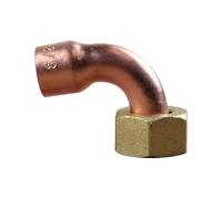 IBP Bänninger - Raccord Cuivre à souder - Coude écrou prisonnier 3/8"(12/17) - Tube Cuivre Ø12