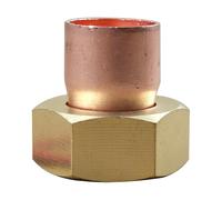 IBP Bänninger - Raccord Cuivre à souder - Douille droite écrou prisonnier 359 GCL Femelle 3/4"(20/27) - Tube Cuivre Ø18