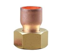 IBP Bänninger - Raccord Cuivre à souder - Douille droite écrou prisonnier 359 GCL Femelle 3/8"(12/17) - Tube Cuivre Ø12