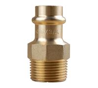 IBP Bänninger - Raccord laiton et bronze à sertir pour tube cuivre - Mamelon laiton à sertir et visser Mâle Femelle Ø16 x 3/4" (20/27)