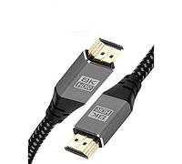 IBRA 2.1 Câble HDMI de 8K à très Haut débit, 48 Gbps | Prend en Charge 8K@60HZ, 4K@120HZ, 4320p, Compatible avec Fire TV,Assistance 3D,Fonction Ethernet, 8K UHD, 3D-Xbox Playstation PS3 PS4-3M