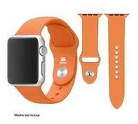 Ibroz bracelet en silicone orange 38/40mm pour apple watch 6, se, 5, 4