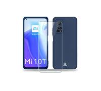 Coque IBROZ Xiaomi Mi 10T Coque bleu + Verre trempé