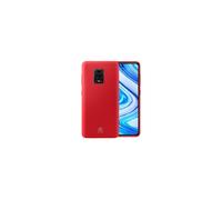 Ibroz Coque en silicone rouge pour Xiaomi Redmi Note 9 Pro