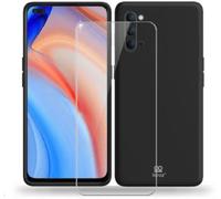 Coque IBROZ Oppo Reno 4 Coque noir + Verre trempé