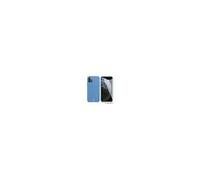 Ibroz coque silicone bleu ciel + verre trempé pour iphone 11 pro