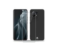 Ibroz Coque silicone noire + Verre trempé 9H pour Xiaomi mi 11