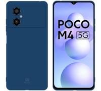 Ibroz - Coque Xiaomi Poco M4 5g Silicone Bleu