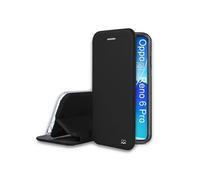 Ibroz Etui en cuir noir pour Oppo Reno 6 pro