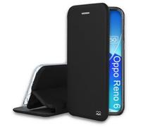 Ibroz - Etui Oppo Reno 6 Cuir Noir