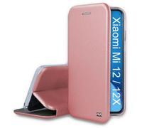 Ibroz - Etui Xiaomi 12/12x Etui Cuir Rose Gold