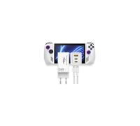 Ibroz Gaming Chargeur 65w Blanc Type C + Câble Type C Pour Asus Rog Ally