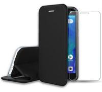 Ibroz - Pack Xiaomi Redmi Go Etui Cuir Noir