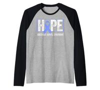 IBS T-Shirt de Sensibilisation à l'intestin - Hope IBS Irritable Syndrome du intestin Manche Raglan