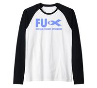 IBS T-Shirt de Sensibilisation au Syndrome du intestin Irritable FU IBS Manche Raglan