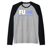 IBS T-Shirt de Sensibilisation au Syndrome du intestin Irritable FU IBS Manche Raglan