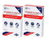 IBSA Vitamine D3 2000 UI Film orodispersible Comprimé(S) Pelliculé(S) 2x30 pc(s)