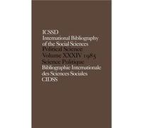 IBSS Political Science 1985 Volume 34 by International Committee for Social Scien International Committee for Social Science Information&Documentation (Auteur)
