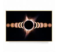 IBUKHSDGYIFH Affiche de lune éclipse solaire mur Art toile impression maison univers planète affiche nordique salon décoration espace photos sans cadre-30x40cm