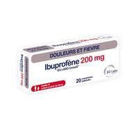 IBUPROFENE EG 200 mg pour fièvre et/ou douleurs - Boîte 20 comprimés Comprimé(S) pc(s)