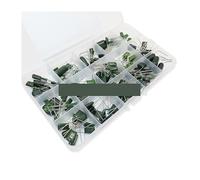 Ibuw 150PCS-15Values Polyester Film Capacitor Assortment Box Kit 0.33NF 2A331J 470NF 2A474J 2A821J 2A102J 2A393J 2A474J AUOQKQUT