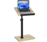 IBUYKE Table d'appoint Forme C, Hauteur réglable/360 ° pivotant/Flip Bout de Canapé pour Petits espaces, avec déflecteur Anti-Chute, Petite Table Basse pour Salon, Chambre, Naturelle TVT004R