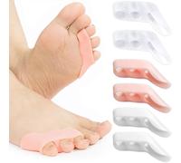 IBXWMNG 6 Pièces Marteau Toe Coussin,Séparateurs d'orteils en gel Pour homme et femme,Marteau Orteil Correcteur de Coussinets Pour Bouclés, Courbé, Griffe et Maillet Orteil Relief(3 couleurs)