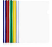 IBXWMNG Lot De 10 Couvertures De Rapport A4 En Plastique, Feuilles A4 Reliure Dossier, Couvertures De Reliure A4, Classeur Avec Barre Coulissante, Couverture, Documents De Bureau