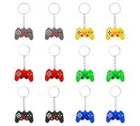 IBXWMNG Lot de 12 porte-clés manette de jeu vidéo pour fête et anniversaire - Breloques en forme de poignée de jeu vidéo, parfaits pour les fans de jeux