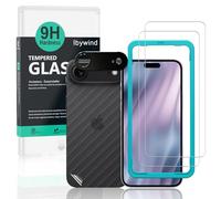 Ibywind pour iPhone Air 5G, 2 Pièces Verre Trempé,9H Dureté Protection écran,avec 1 Pièce Protection Caméra,1 Pièce Film Arrière,Facile à installer